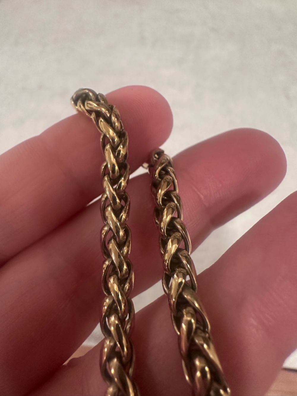 Gold Rope Chain Necklace, Bought in Paris